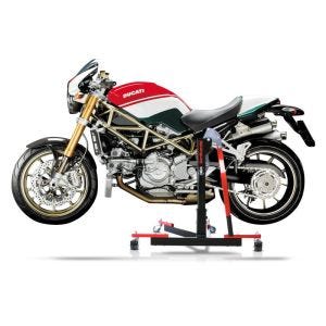 Manøvreringshjelp egnet for Ducati Monster S2R 1000 06-08 - for garasje, sidestativ og hovedstativ, 300 kg