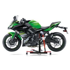 Manøvreringshjelp egnet for Kawasaki Ninja 650 17-24 - for garasje, sidestativ og hovedstativ, 300 kg