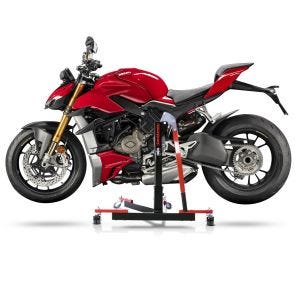 Manøvreringshjelp egnet for Ducati Streetfighter V4 / S 20-24 - for garasje, sidestativ og hovedstativ, 300 kg