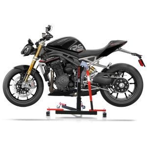 Manøvreringshjelp egnet for Triumph Speed Triple 1200 RS 21-24 - for garasje, sidestativ og hovedstativ, 300 kg