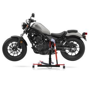 Manøvreringshjelp egnet for Honda Rebel 500 CMX 17-24 - for garasje, sidestativ og hovedstativ, 300 kg