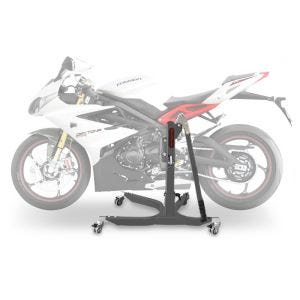 Sentralstativ egnet for Triumph Daytona 675 / R 06-16 grå motorsykkeljekk ConStands Power-Classic