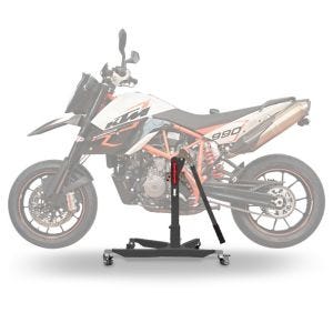 Sentralstativ egnet for KTM 950 Supermoto SM / R 05-08 grå motorsykkeljekk ConStands Power-Classic