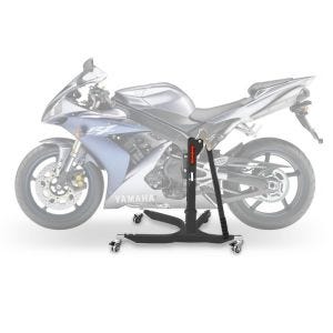 Sentralstativ egnet for Yamaha YZF-R1 04-06 grå motorsykkeljekk ConStands Power-Classic