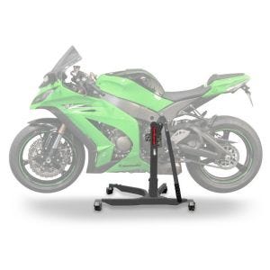 Sentralstativ egnet for Kawasaki ZX-10R 16-25 grå motorsykkeljekk ConStands Power-Classic