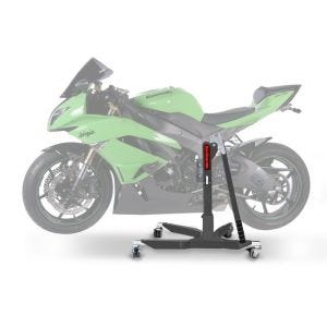 Sentralstativ egnet for Kawasaki ZX-6R 09-20 grå motorsykkeljekk ConStands Power-Classic