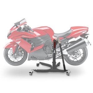 Sentralstativ egnet for Kawasaki ZZR 1400 06-20 grå motorsykkeljekk ConStands Power-Classic NYHET