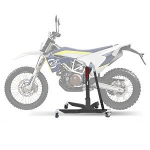 Sentralstativ egnet for Husqvarna 701 Enduro 16-24 grå motorsykkeljekk ConStands Power-Classic