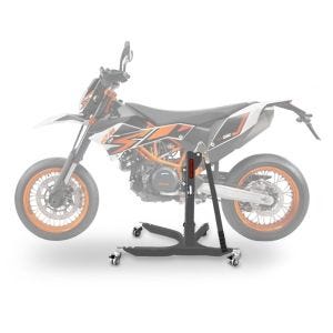 Sentralstativ egnet for KTM 690 SMC / R 08-16 grå motorsykkeljekk ConStands Power-Classic