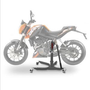 Sentralstativ egnet for KTM 125 Duke 11-16 Grå motorsykkeljekk ConStands Power-Classic