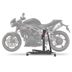 Power Classic sentralstativ for ConStands egnet for Triumph Speed Triple RS 18-20 Grå motorsykkeljekkstativ løfter arbeidsstativ NYHET