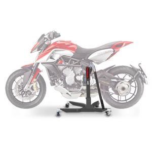 Sentralstativ egnet for MV Agusta Rivale 13-18 grå motorsykkeljekk ConStands Power-Classic