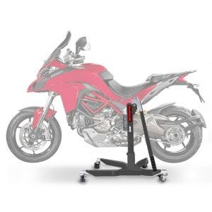 Sentralstativ egnet for Ducati Multistrada 1200 15-17 grå motorsykkeljekk ConStands Power-Classic