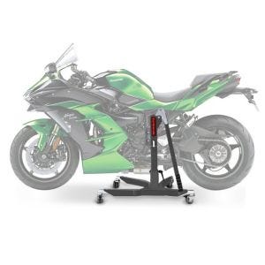 Sentralstativ egnet for Kawasaki Ninja H2 SX 18-25 grå motorsykkeljekk ConStands Power-Classic
