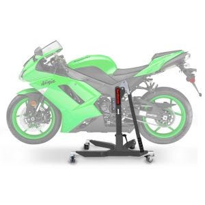 Zentralständer Kawasaki ZX-6R 03-06 Grau Motorradheber ConStands Power-Classic_0