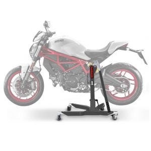 Sentralstativ egnet for Ducati Monster 797 17-20 grå motorsykkeljekk ConStands Power-Classic