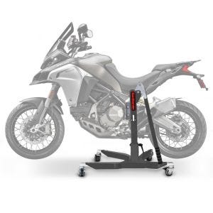 Sentralstativ egnet for Ducati Multistrada 1200 Enduro 16-18 grå motorsykkeljekk ConStands Power-Classic