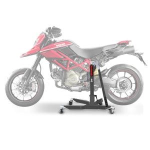 Sentralstativ egnet for Ducati Hypermotard 796 / 1100 / Evo 07-12 grå motorsykkeljekk ConStands Power-Classic