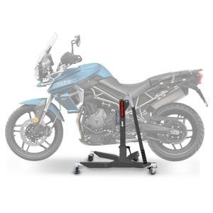 Sentralstativ egnet for Triumph Tiger 800 XR 15-19 grå motorsykkeljekk ConStands Power-Classic NYHET