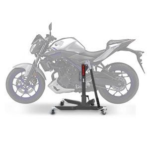 Sentralstativ egnet for Yamaha MT-03 16-22 grå motorsykkeljekk ConStands Power-Classic