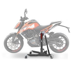 Sentralstativ egnet for KTM 125 / 390 Duke 17-23 grå motorsykkeljekk ConStands Power-Classic