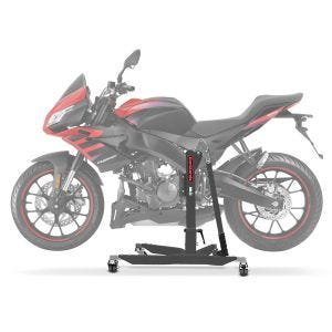 Sentralstativ egnet for Aprilia Tuono 125 17-24 Grå motorsykkeljekk ConStands Power-Classic