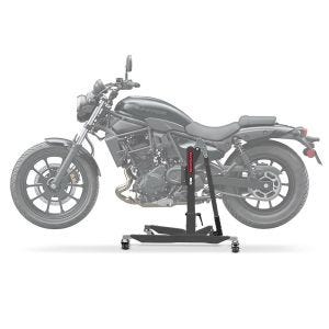 Sentralstativ egnet for Kawasaki Eliminator 500 2024 Grå motorsykkeljekk ConStands Power-Classic
