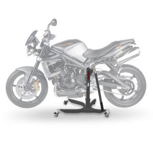 Sentralstativ egnet for Triumph Street Triple / R 07-22 grå motorsykkeljekk ConStands Power-Classic