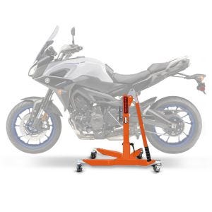Sentralstativ egnet for Yamaha MT-09 Tracer 900 15-20 oransje motorsykkeljekk ConStands Power-Classic NYHET
