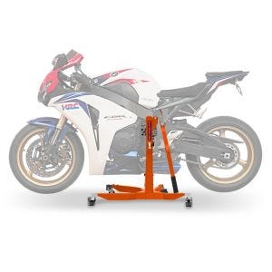 Sentralstativ egnet for Honda CBR 1000 RR Fireblade 08-16 oransje motorsykkeljekk ConStands Power-Classic