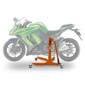 Sentralstativ egnet for Kawasaki Z 1000 SX 11-24 oransje motorsykkeljekk ConStands Power-Classic