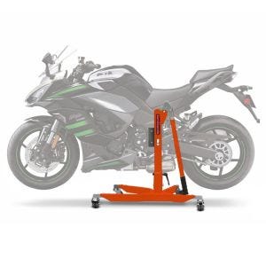 Sentralstativ egnet for Kawasaki Ninja 1000 SX 20-24 oransje motorsykkeljekk ConStands Power-Classic NYHET