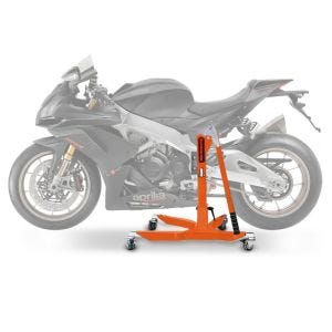 Sentralstativ egnet for Aprilia RSV4 1100 Factory 19-25 oransje motorsykkeljekk ConStands Power-Classic