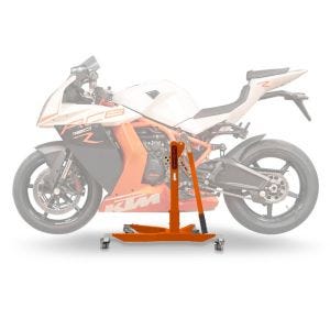 Sentralstativ egnet for KTM 1190 RC8 / R 08-15 oransje motorsykkeljekk ConStands Power-Classic