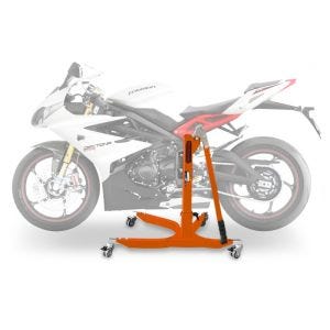 Sentralstativ egnet for Triumph Daytona 675 / R 06-16 oransje motorsykkeljekk ConStands Power-Classic