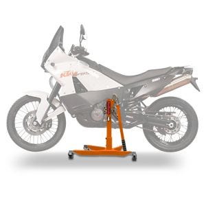 Sentralstativ egnet for KTM 990 Adventure / R / S 06-12 oransje motorsykkeljekk ConStands Power-Classic