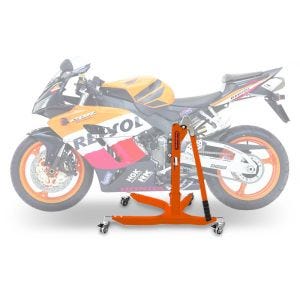 Sentralstativ egnet for Honda CBR 1000 RR Fireblade 04-07 oransje motorsykkeljekk ConStands Power-Classic NYHET