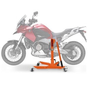 Sentralstativ egnet for Honda Crosstourer 12-20 oransje motorsykkeljekk ConStands Power-Classic