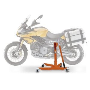 Sentralstativ egnet for Aprilia Caponord 1200 Rally 15-16 oransje motorsykkeljekk ConStands Power-Classic