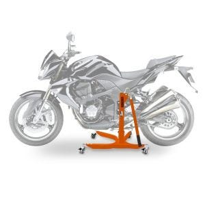 Sentralstativ egnet for Kawasaki Z 1000 07-09 oransje motorsykkeljekk ConStands Power-Classic