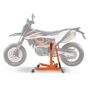 Sentralstativ egnet for KTM 690 SMC / R 19-24 oransje motorsykkeljekk ConStands Power-Classic