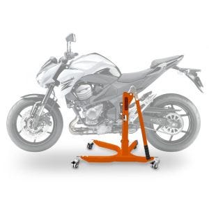Sentralstativ egnet for Kawasaki Z 800 / e 13-16 oransje motorsykkeljekk ConStands Power-Classic NYHET