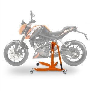 Sentralstativ egnet for KTM 125 Duke 11-16 oransje motorsykkeljekk ConStands Power-Classic