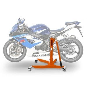 Sentralstativ egnet for Suzuki GSX-R 1000 05-08 oransje motorsykkeljekk ConStands Power-Classic