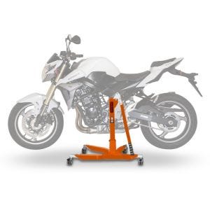 Sentralstativ egnet for Suzuki GSR 750 11-16 oransje motorsykkeljekk ConStands Power-Classic