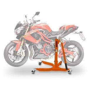 Sentralstativ egnet for Benelli TnT 1130 Cafe Racer 04-12 oransje motorsykkeljekk ConStands Power-Classic