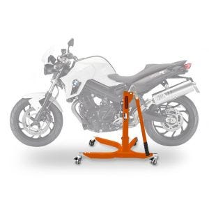 Sentralstativ egnet for BMW F 800 R 09-19 oransje motorsykkeljekk ConStands Power-Classic