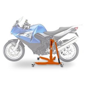 Sentralstativ egnet for BMW F 800 ST 06-12 oransje motorsykkeljekk ConStands Power-Classic