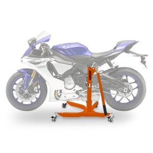 Sentralstativ egnet for Yamaha YZF-R1 15-25 oransje motorsykkeljack ConStands Power-Classic