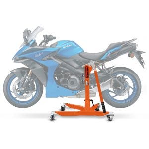 Sentralstativ egnet for Suzuki GSX-S 1000 GT 22-25 oransje motorsykkeljekk ConStands Power-Classic